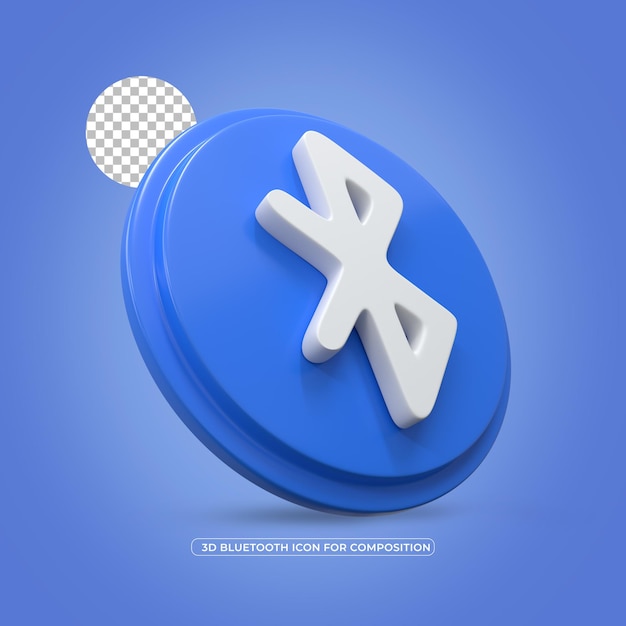 Premium PSD | Bluetooth Isolated 3d Rendered Icon