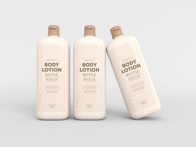 Premium PSD | Body lotion bottle mockup