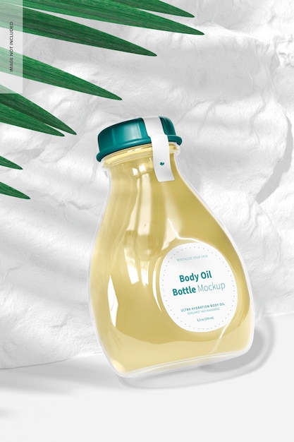 Download Free Psd Body Oil Bottle Mockup Leaned