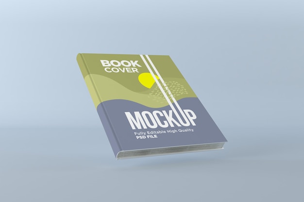 Premium PSD | Book cover mockup 3d rendering illustration