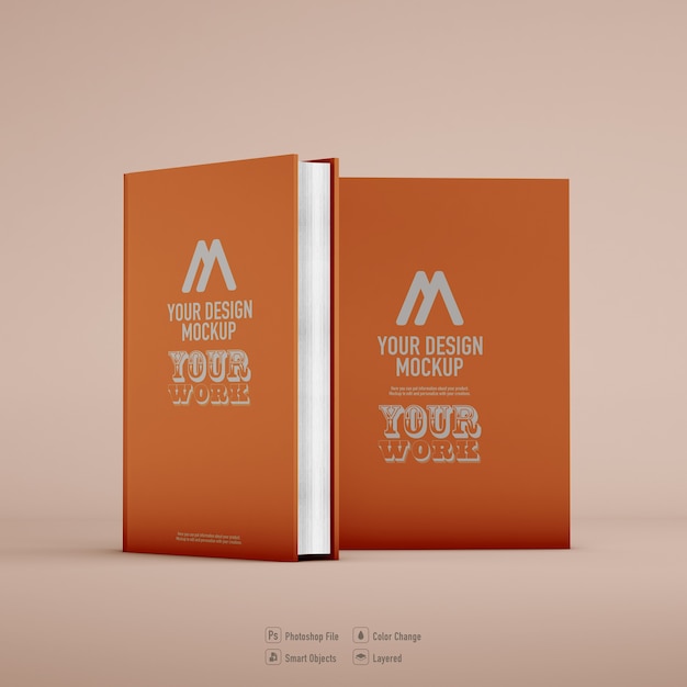 Download Premium PSD | Book mockup isolated on soft color background