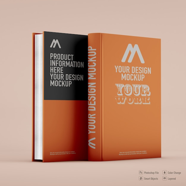 Download Premium PSD | Book mockup isolated on soft color background