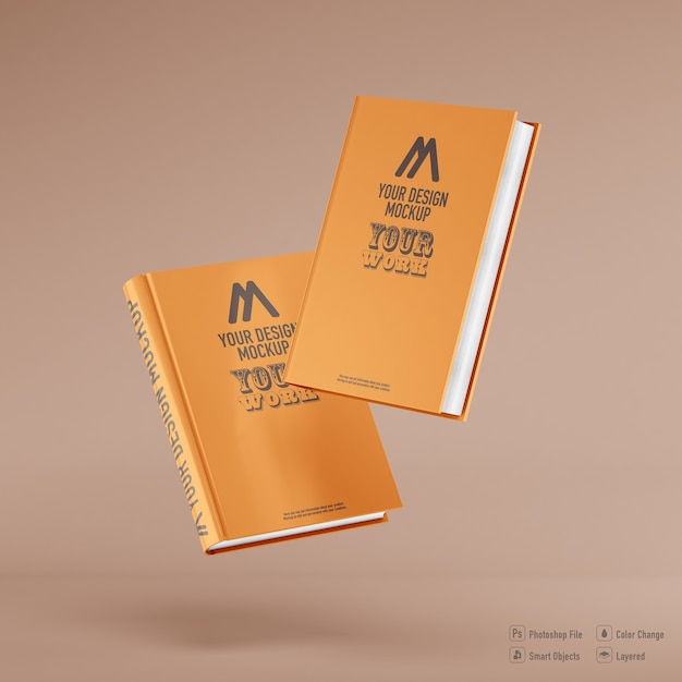 Download Premium PSD | Book mockup isolated on soft color background