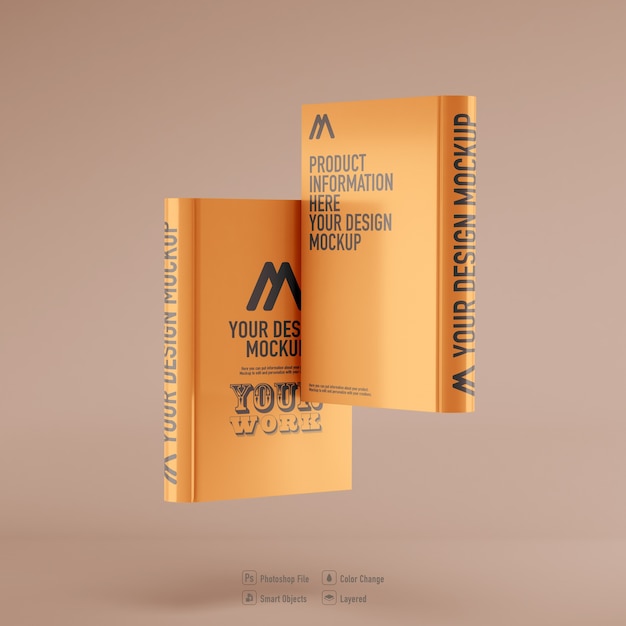 Download Premium PSD | Book mockup isolated on soft color background