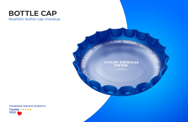 Download Bottle cap mockup | Premium PSD File