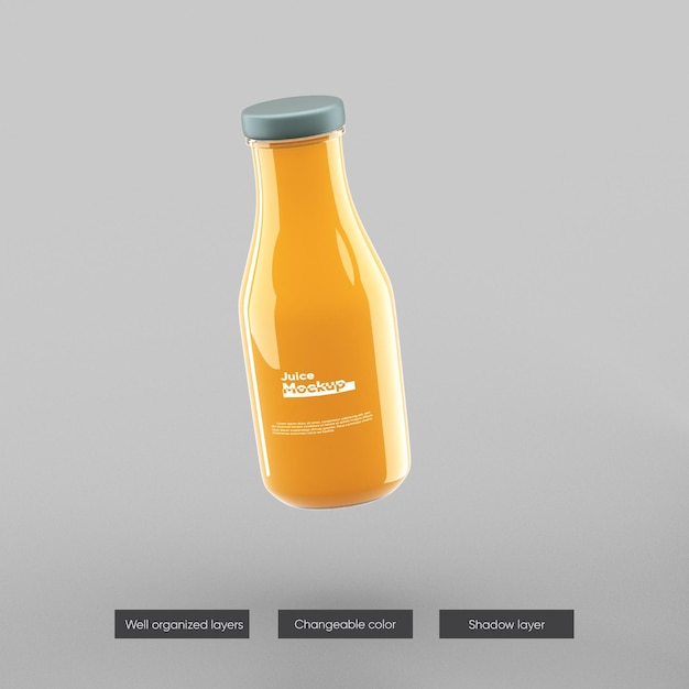 Download Premium PSD | Bottle smoothie juice mockup design isolated