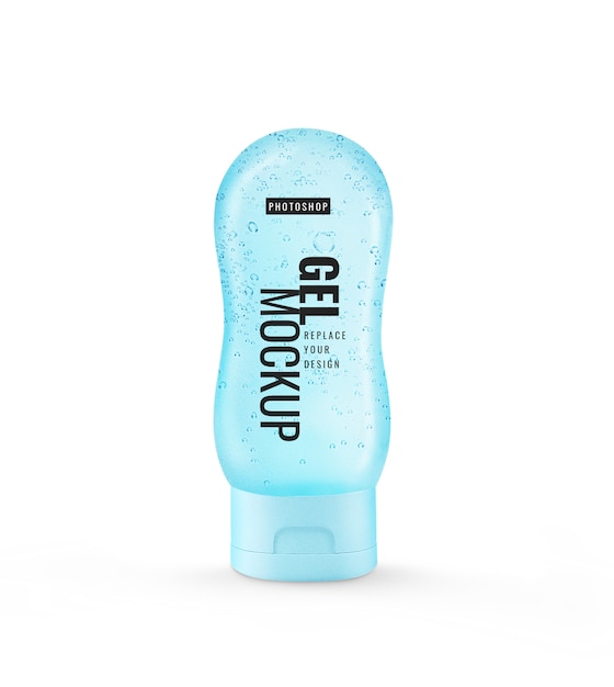 Download Premium PSD | Bottle tube gel hand sanitizer mockup
