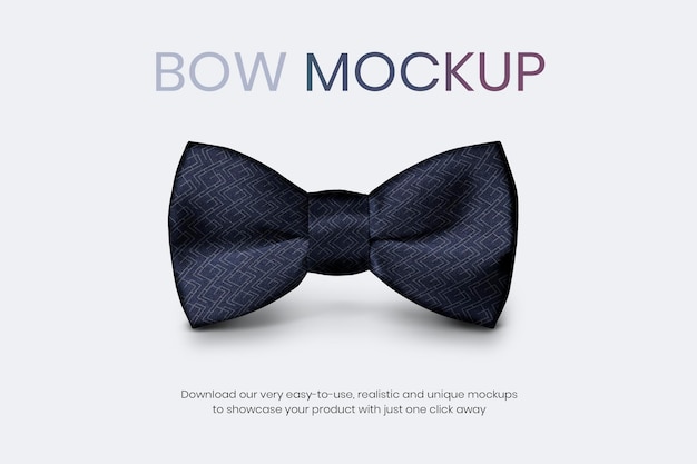 Download Free Psd Bow Tie Mockup Psd Men S Business Wear Apparel Ad