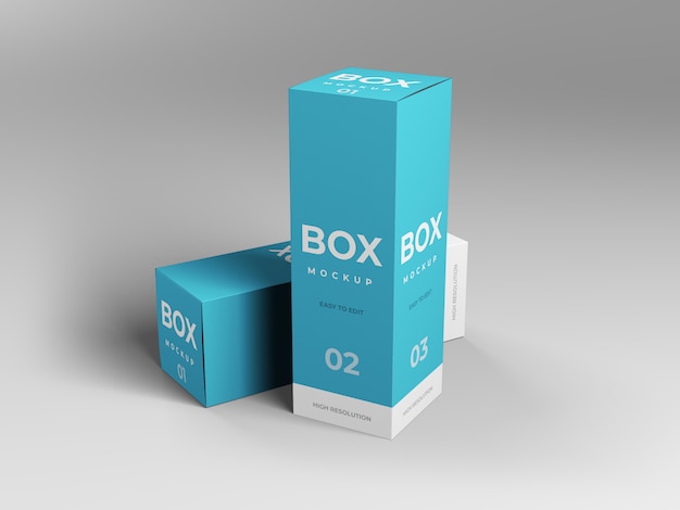 Download Box mockup design | Premium PSD File