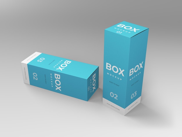 Download Premium PSD | Box mockup design