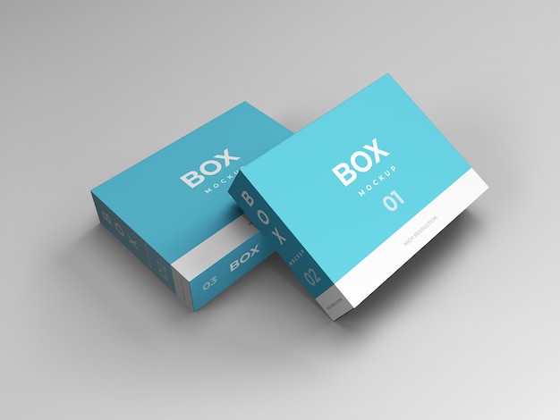 Download Box mockup template design | Premium PSD File