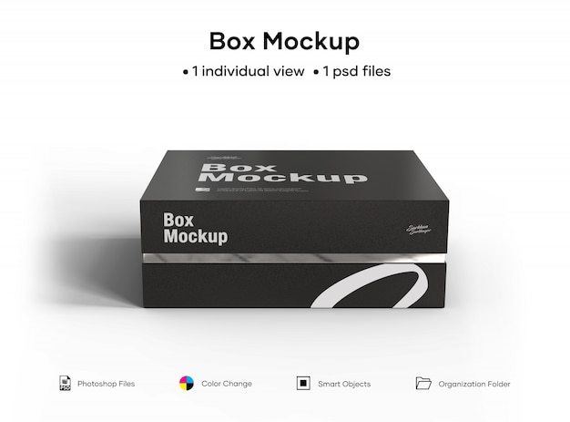 Download Box mockup | Premium PSD File