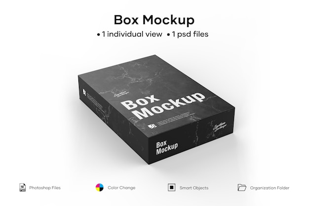 Download Premium PSD | Box mockup