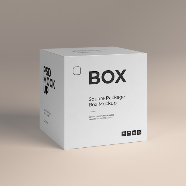 Premium PSD Box  mockup 