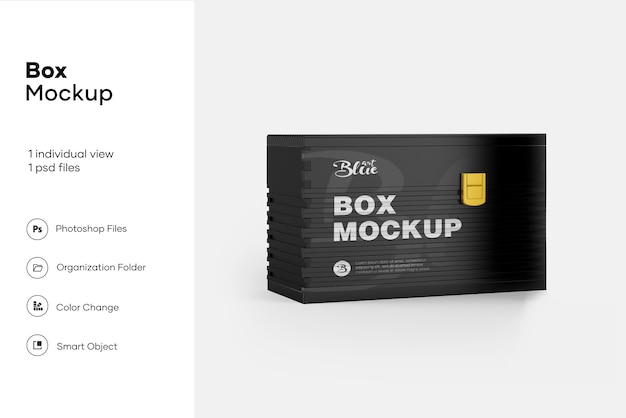 Download Box mockup | Premium PSD File