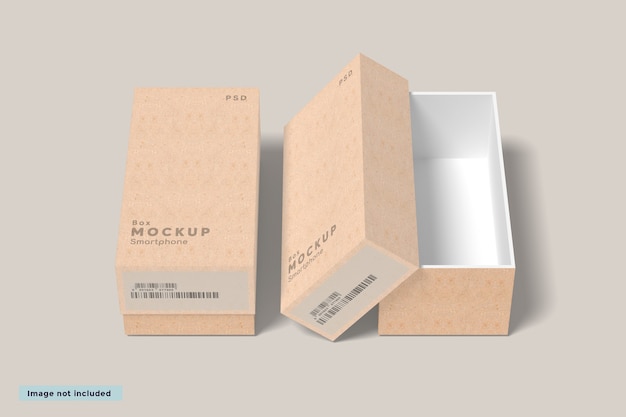 Download Premium PSD | Box mockup