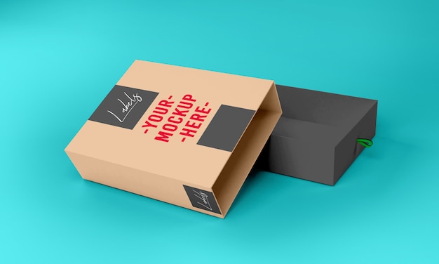 Download Box packaging mock up | Premium PSD File