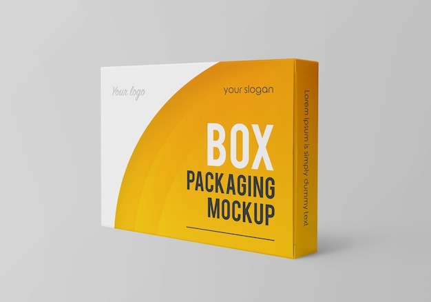  Box packaging mockup