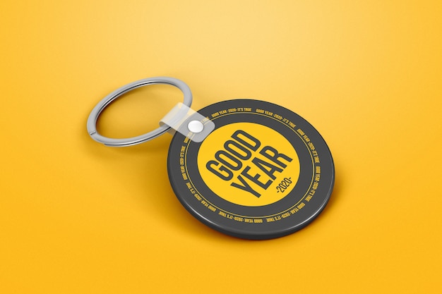 Download Branding circle keychain mockup PSD file | Premium Download