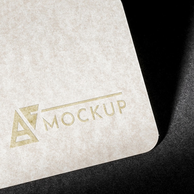 Download Branding identity business card mock-up close-up | Free PSD File