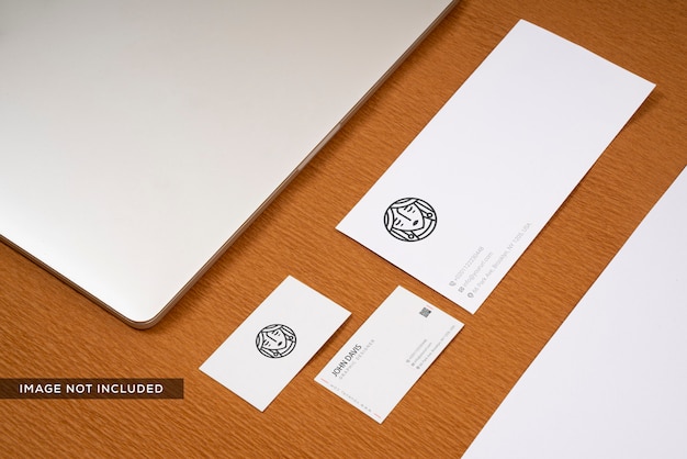 Download Branding mockup in brown | Premium PSD File