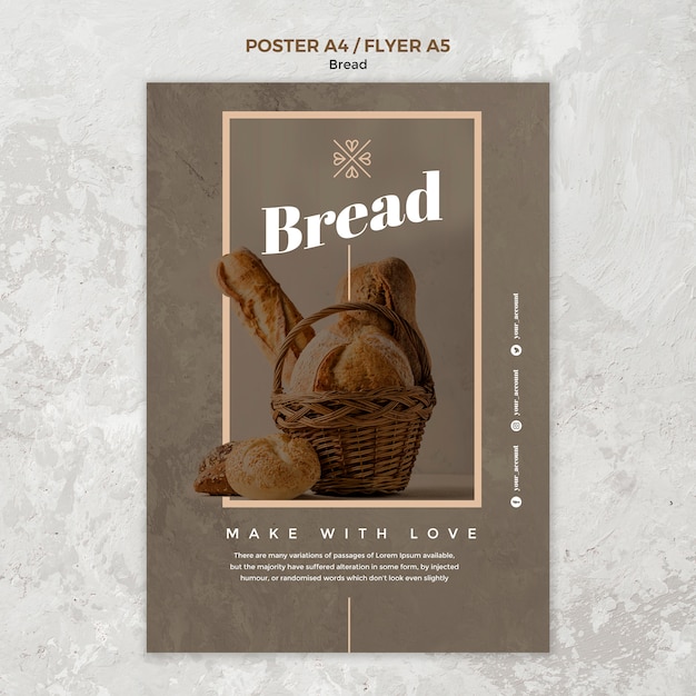 Free Psd Bread Business Poster Design