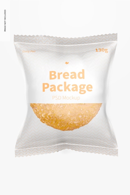 Download Free Psd Bread Package Mockup Front View