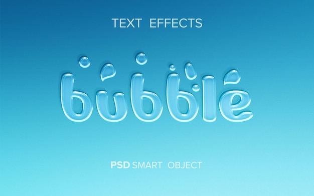 Premium PSD | Bubble Text Effect