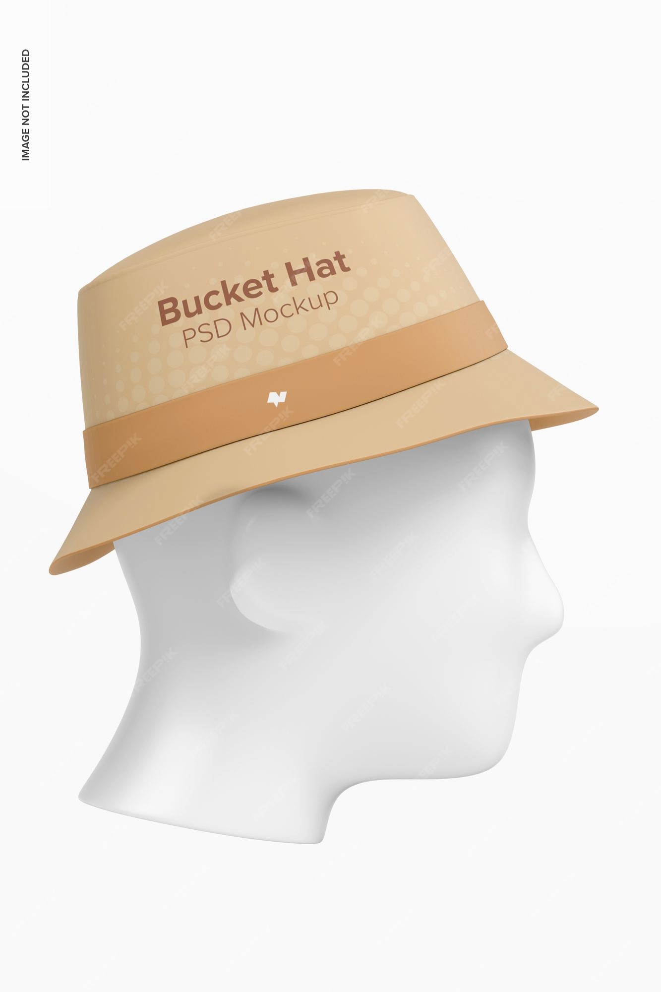 Premium PSD | Bucket hat mockup