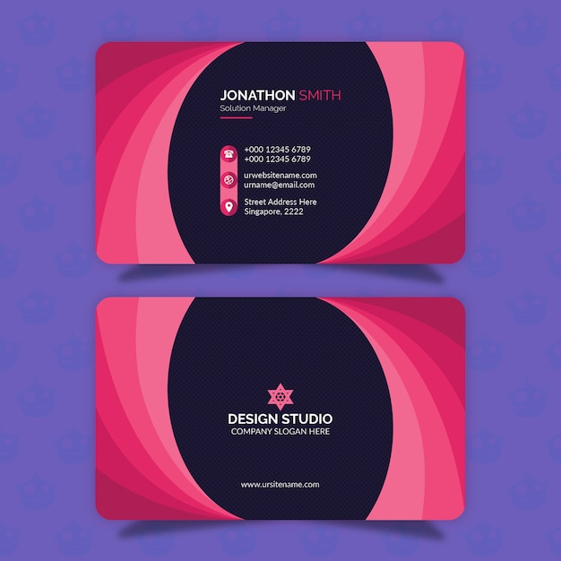 Business card design Premium Psd