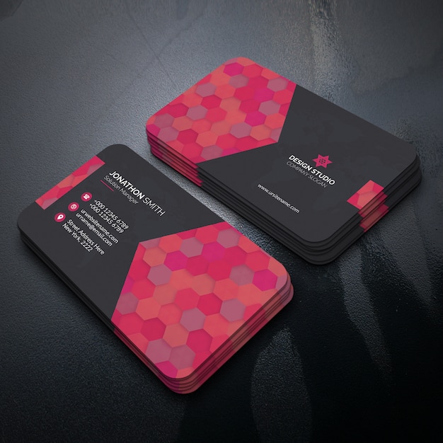 Business card design PSD file | Premium Download