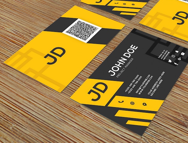 Download Business card mock-up | Premium PSD File