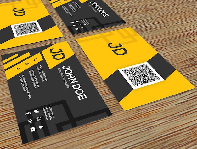 Download Business card mock-up | Premium PSD File