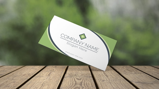 Download Business card mockup in eco style PSD file | Free Download