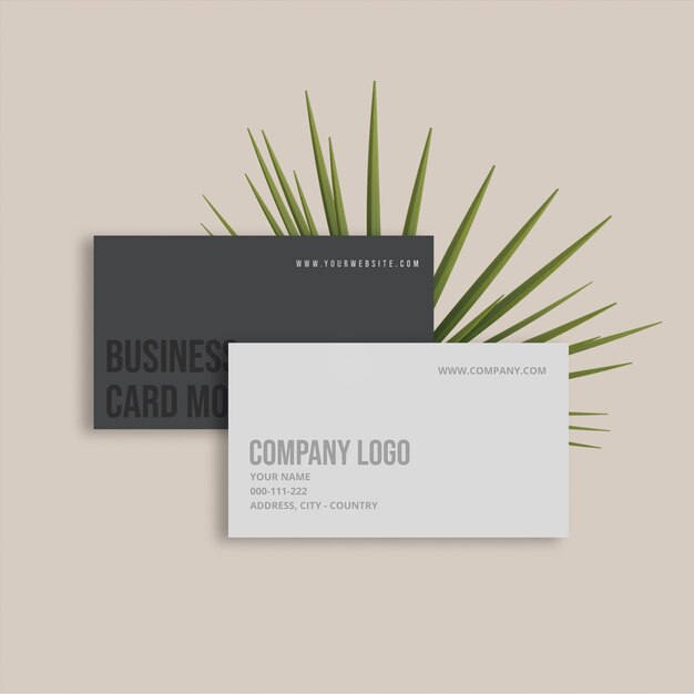 Premium PSD | Business card mockup free psd