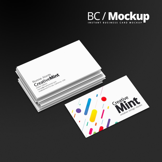 Download Business card mockup PSD file | Premium Download