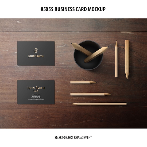 Business card mockup Free Psd