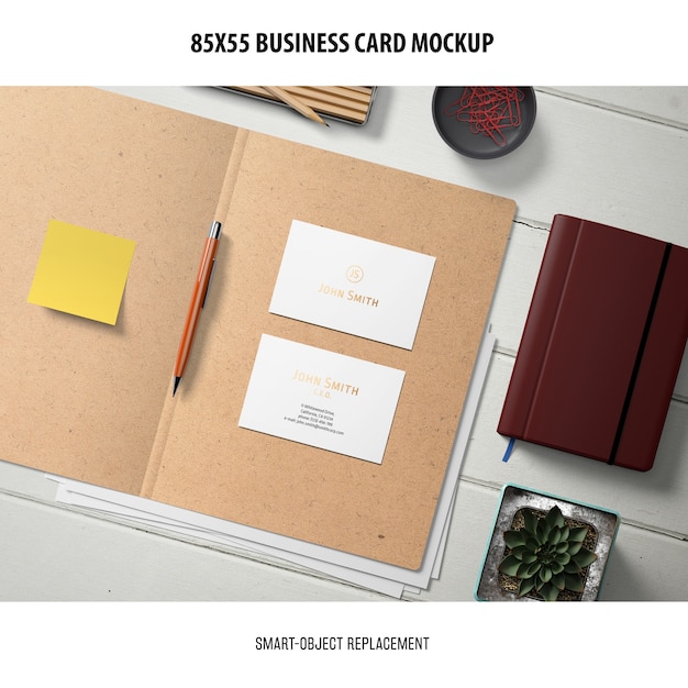 Download Business card mockup | Free PSD File