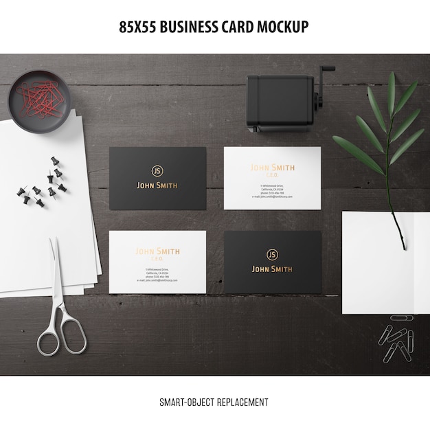 Download Free Psd Business Card Mockup