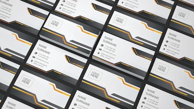 Business card showcase PSD Template