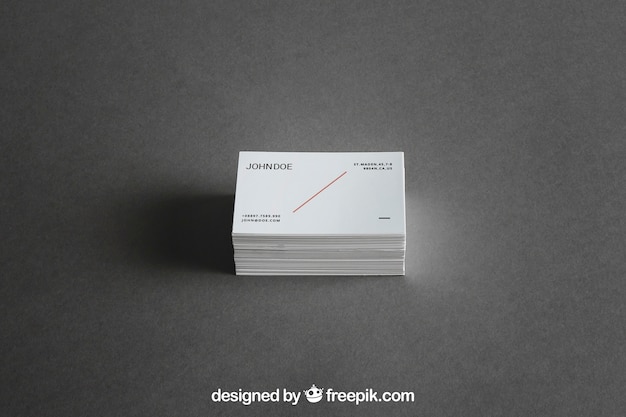 Download Business card stack mockup | Free PSD File