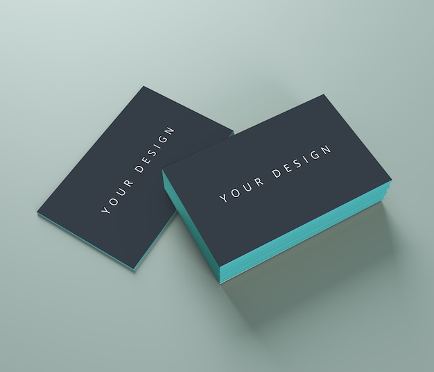 Download Business card stack mockup | Premium PSD File