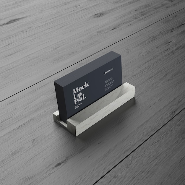 Download Business card on wood texture mockup premium psd | Premium ...