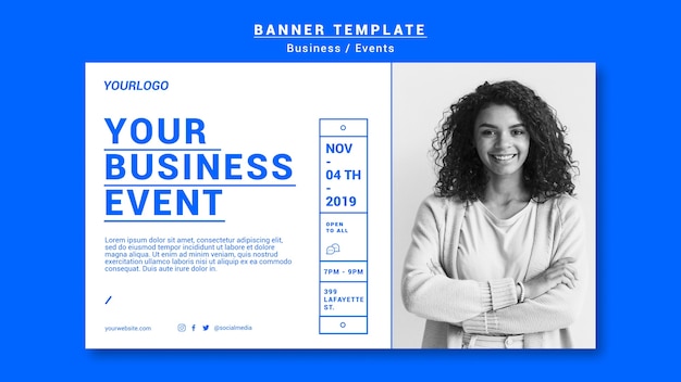 Free Psd Business Event Banner Template