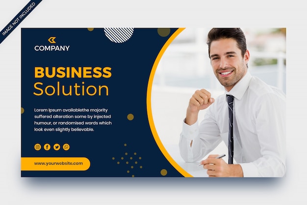 Premium PSD | Business social media banner