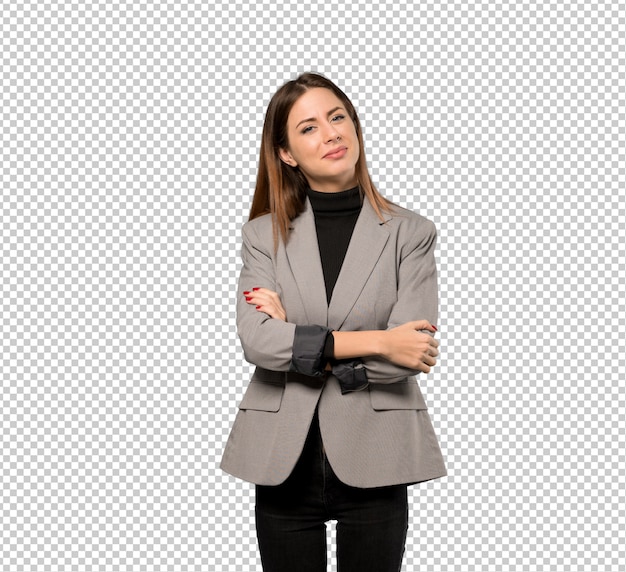 Download Business woman smiling | Premium PSD File