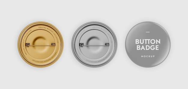 Download Button badge mockup | Premium PSD File