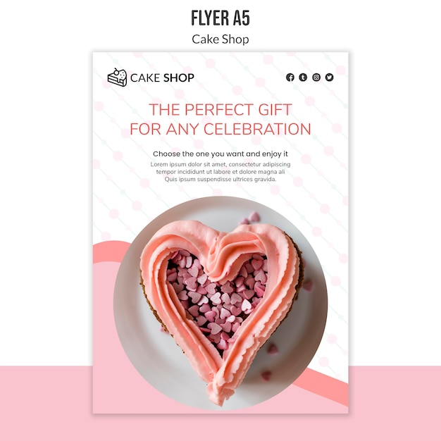 Cake Flyer Template Free