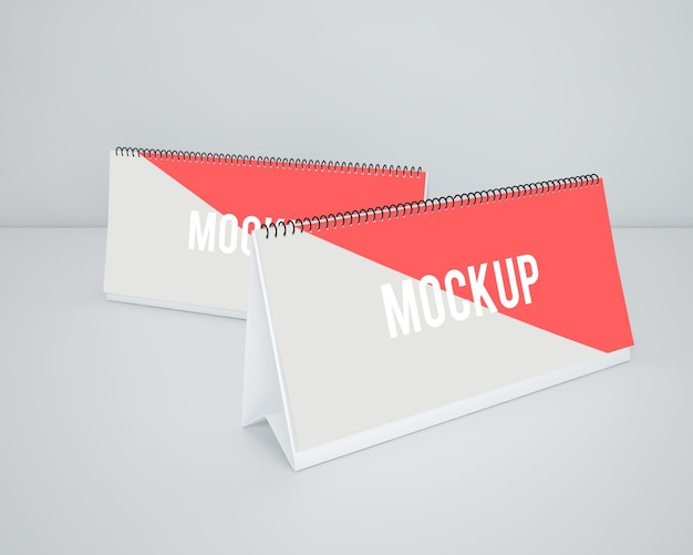 Download Calendar on white desktop mock up PSD file | Premium Download PSD Mockup Templates