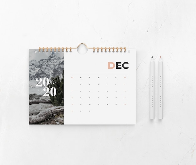 Download Premium Psd Calendar On Wall Concept Mock Up PSD Mockup Templates